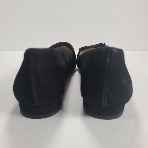 Alex Marie Black Suede Moccasin Flats Women's Size 7.5 - Picture 6 of 11